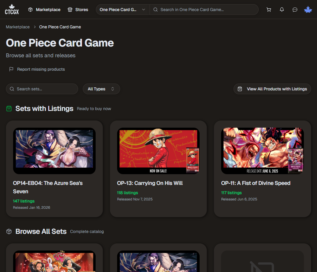Canadian TCG Exchange - Trading Card Game Marketplace