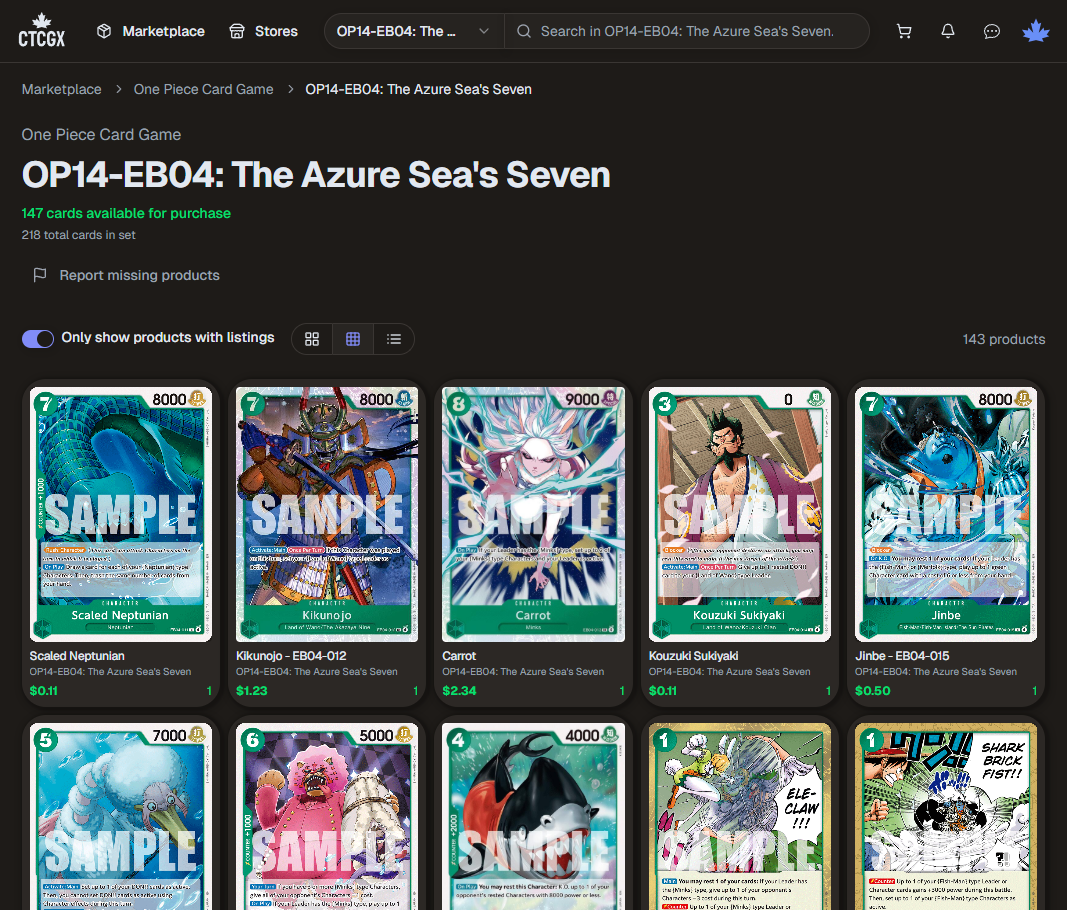 Canadian TCG Exchange - Trading Card Game Marketplace