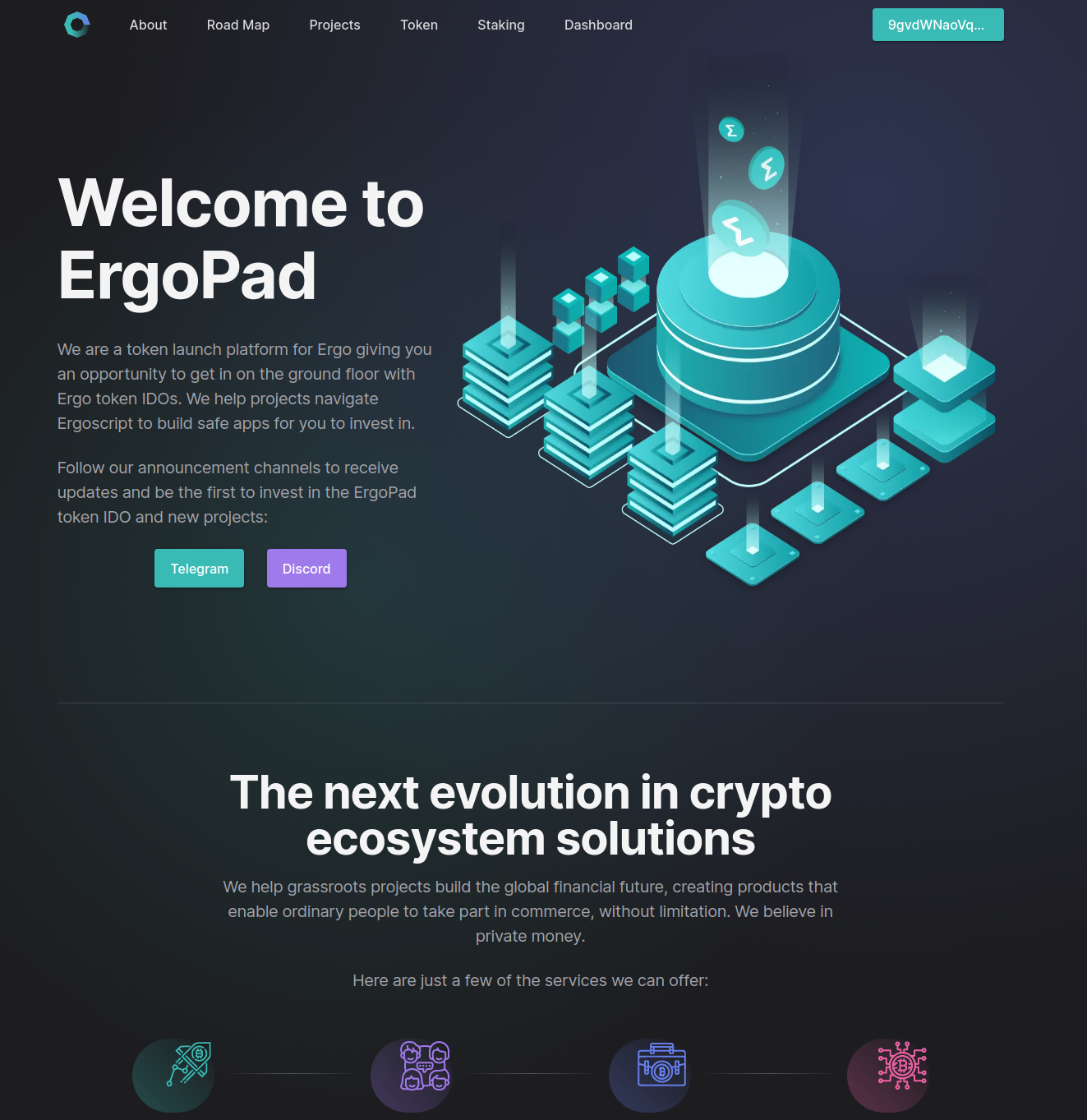 ErgoPad - Ergo Blockchain Launchpad & Staking Platform