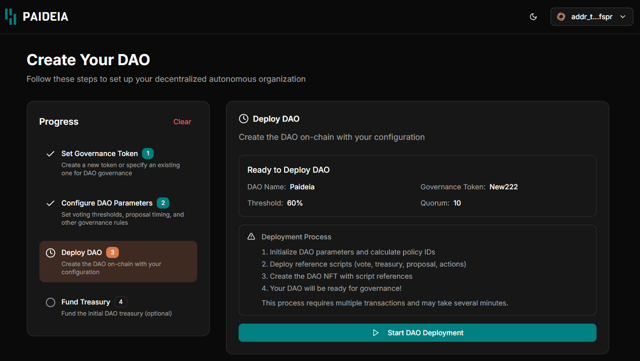 Paideia - DAO Management Software Suite