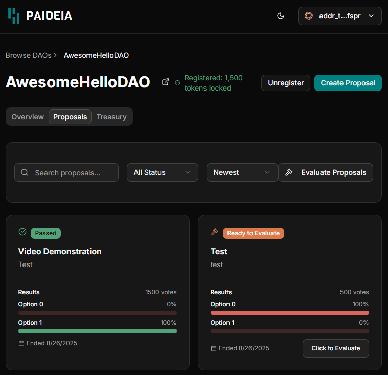 Paideia - DAO Management Software Suite